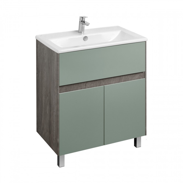 Тумба Aquaton «Форест», под раковину «Элина 75», 730×455×733 мм, цвет дуб рошелье/сумеречный голубой - Фото 1