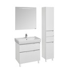 Шкаф колонна Aquaton «Дакота», 340×316×1900 мм, цвет белый/выбеленное дерево - Фото 5