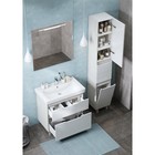 Шкаф колонна Aquaton «Дакота», 340×316×1900 мм, цвет белый/выбеленное дерево - Фото 7