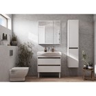 Шкаф колонна Aquaton Нортон, левая, цвет белый - фото 14493053