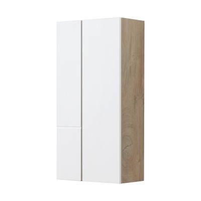 Шкаф навесной Aquaton «Мишель», 430×230×864 мм, цвет дуб эндгрейн/белый