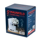 Кофемашина MAUNFELD MF-735WH PRO, рожковая, эспрессо/капучино, 1100 Вт, 1.25 л, белая - Фото 13