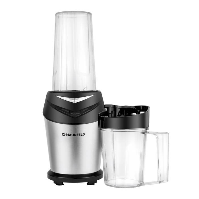 Блендер MAUNFELD MF-121S, стационарный, 1000 Вт, 0.7 л, 3 скорости, нержавеющая сталь - Фото 1