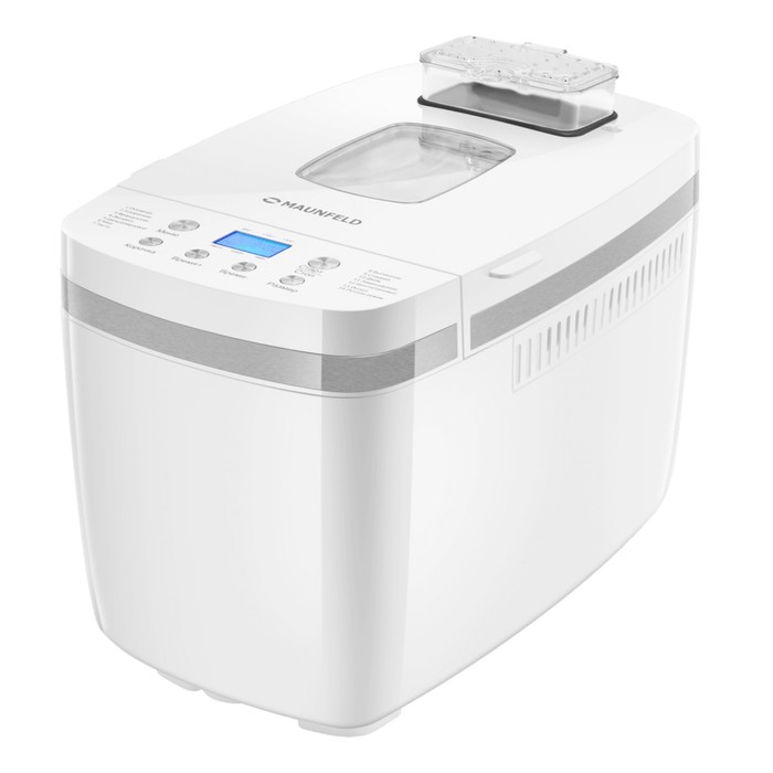 Хлебопечь MAUNFELD MBM-1300DPW, 850 Вт, 14 программ, 1300 г, белый