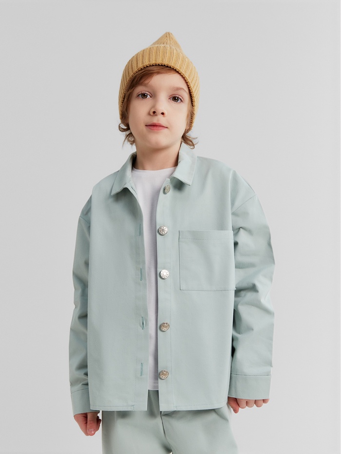 

Рубашка детская MINAKU: Jeans collection, цвет серо-голубой, рост 146 см