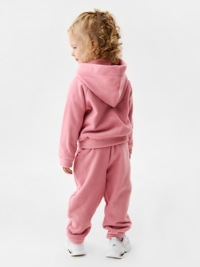 Толстовка для девочки флисовая MINAKU: Fleece Soft, розовая, рост 98-104 см
