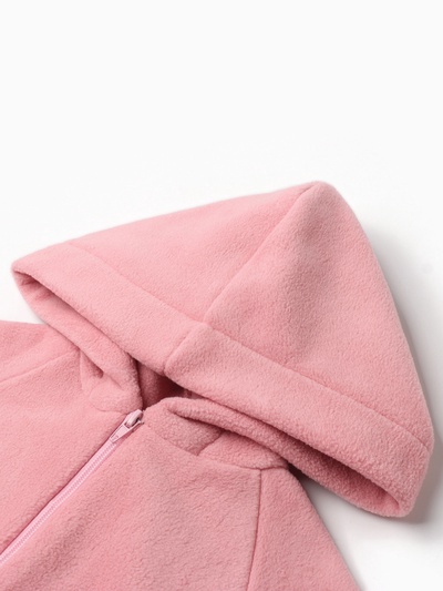 Толстовка для девочки флисовая MINAKU: Fleece Soft, розовая, рост 98-104 см