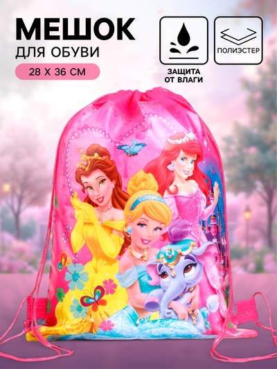 Мешок для обуви 28×36 см, «Принцессы»