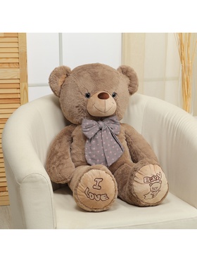 Мягкая игрушка «Мишка», с бантом в горошек, 80 см