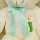 Мягкая игрушка «Мишка», с бантом, 80 см, цвет белый - Фото 3