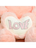 Мягкая игрушка «Мишка», с сердцем, 80 см, цвет розовый - Фото 3