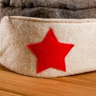 Шапка для бани и сауны, комбинированная «Ушанка», шерсть, полиэстер «Добропаровъ» - Фото 3