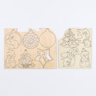 Адвент - календарь на новый год своими руками «Роспись по дереву», набор для творчества - Фото 13