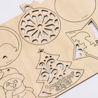 Адвент - календарь на новый год своими руками «Роспись по дереву», набор для творчества - Фото 15