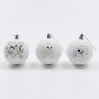 Ёлочные шары под раскраску на новый год «Чудесный подарок»», d=7 см, набор для творчества - Фото 9