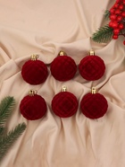 Ёлочные игрушки «Бьорн», шары новогодние, d=6 см, набор 6 шт., сетка, красный - Фото 3