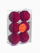 Ёлочные игрушки «Бьорн», шары новогодние, набор 6 шт., d=6 см, красный - Фото 6