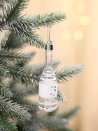 Ёлочные игрушки 6 шт. «Бутылочка» 11×3 см, прозрачно-белый - Фото 5