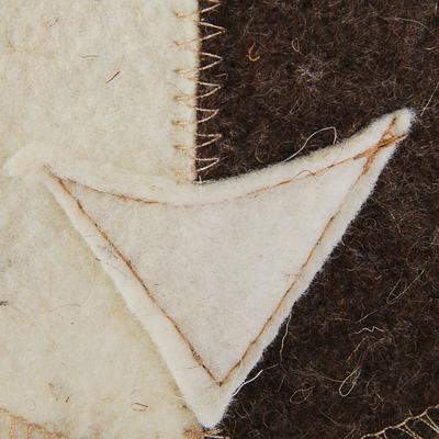 Шапка для бани и сауны, комбинированная «Шлем викинга», войлок, «Добропаровъ»