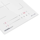 Варочная поверхность HOMSair HIC32SBG Inverter, индукционная, 3500 Вт, 2 конфорки, сенсор, белая 10745419