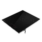 Варочная поверхность HOMSair HVC43DBK, электрическая, 4800 Вт, 3 конфорки, сенсор, чёрная 10745421