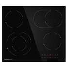 Варочная поверхность HOMSair HVС64SMDBK, электрическая, 6600 Вт, 4 конфорки, сенсор, чёрная 10745423