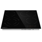 Варочная поверхность HOMSair HVС64SMDBK, электрическая, 6600 Вт, 4 конфорки, сенсор, чёрная 10745423