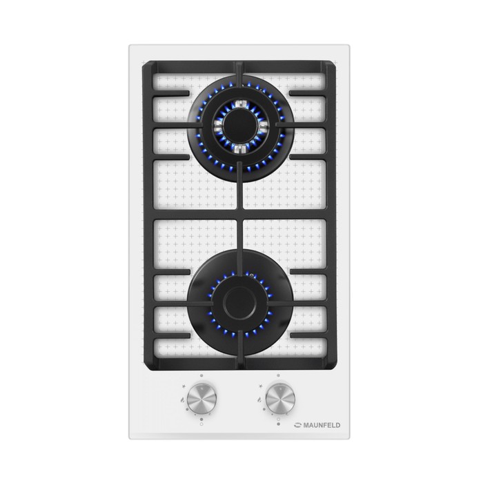 Варочная поверхность MAUNFELD EGHG.32.73CW/G, газовая, 2 конфорки, белая
