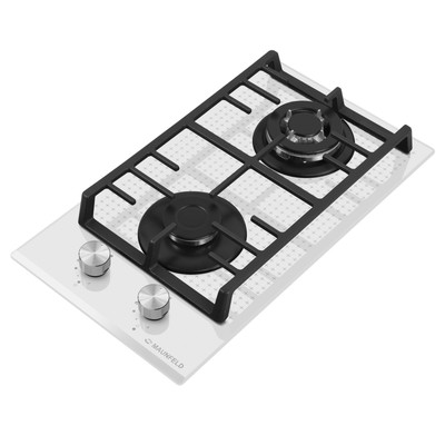 Варочная поверхность MAUNFELD EGHG.32.73CW/G, газовая, 2 конфорки, белая