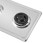 Варочная поверхность MAUNFELD EGHS.32.73CS/G, газовая, 2 конфорки, серая - Фото 12