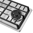 Варочная поверхность MAUNFELD EGHS.32.73CS/G, газовая, 2 конфорки, серая - Фото 13