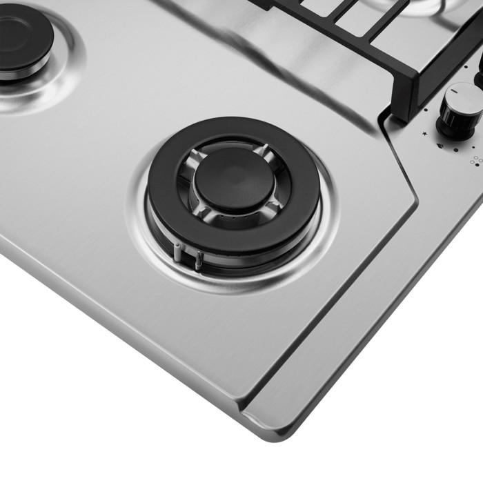 Варочная поверхность MAUNFELD EGHS.64.73CS/G, газовая, 4 конфорки, серая - фото 51924884
