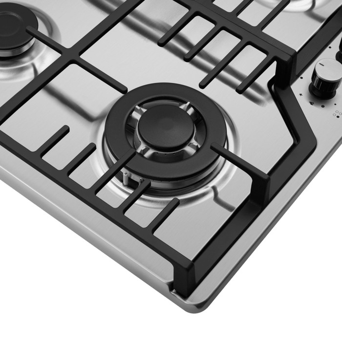 Варочная поверхность MAUNFELD EGHS.64.73CS/G, газовая, 4 конфорки, серая - фото 51924885