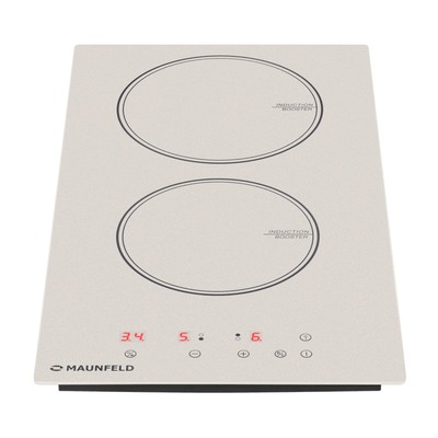 Варочная поверхность MAUNFELD CVI292BG, индукционная, 2 конфорки, сенсор, бежевая