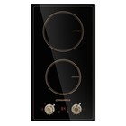 Варочная поверхность MAUNFELD CVI292MBKBR, индукционная, 2 конфорки, чёрная 10745519