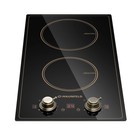 Варочная поверхность MAUNFELD CVI292MBKBR, индукционная, 2 конфорки, чёрная 10745519