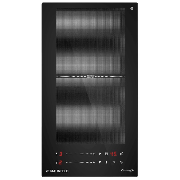 Варочная поверхность MAUNFELD CVI292S2FBK Inverter, индукционная, 2 конфорки, чёрная