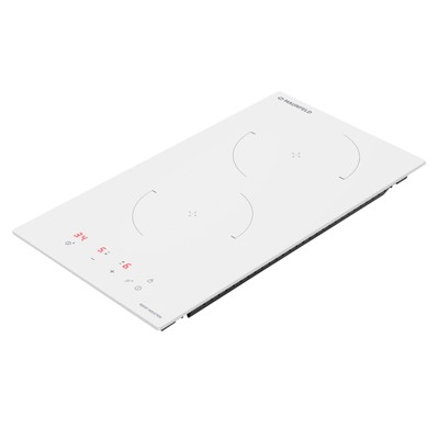 Варочная поверхность MAUNFELD CVI302EXWH, индукционная, 2 конфорки, сенсор, белая