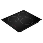 Варочная поверхность MAUNFELD CVI453STBK, индукционная, 3 конфорки, сенсор, чёрная - фото 51900242