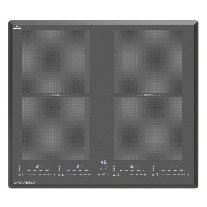 Варочная поверхность MAUNFELD CVI594SF2DGR , индукционная, 4 конфорки, сенсор, тёмно-серая   1074557
