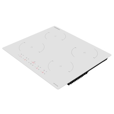 Варочная поверхность MAUNFELD CVI604EXWH, индукционная, 4 конфорки, сенсор, белая