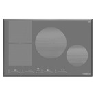 Варочная поверхность MAUNFELD CVI804SFLGR, индукционная, 4 конфорки, сенсор, серая - Фото 1