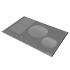 Варочная поверхность MAUNFELD CVI804SFLGR, индукционная, 4 конфорки, сенсор, серая - Фото 3