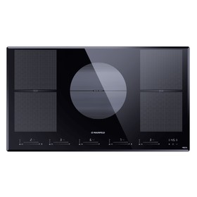 Варочная поверхность MAUNFELD CVI905SFBK LUX, индукционная, 5 конфорок, сенсор, чёрная