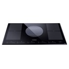 Варочная поверхность MAUNFELD CVI905SFBK LUX, индукционная, 5 конфорок, сенсор, чёрная - Фото 2
