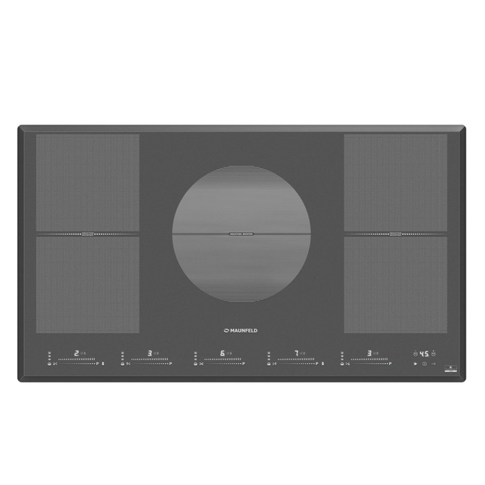 Варочная поверхность MAUNFELD CVI905SFDGR, индукционная, 5 конфорок, сенсор, серая - Фото 1