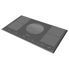 Варочная поверхность MAUNFELD CVI905SFDGR, индукционная, 5 конфорок, сенсор, серая - Фото 3