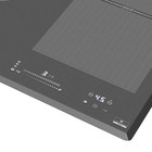Варочная поверхность MAUNFELD CVI905SFDGR, индукционная, 5 конфорок, сенсор, серая - Фото 4