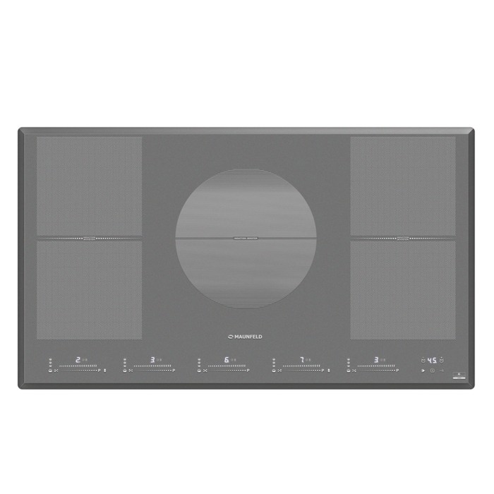 Варочная поверхность MAUNFELD CVI905SFLGR, индукционная, 5 конфорок, сенсор, серый - Фото 1