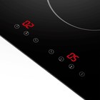 Варочная поверхность MAUNFELD CVCE292BK, электрическая, 2 конфорки, сенсор , чёрная - фото 51900310